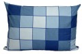 Poszewka bawełniana 50x70 niebieskie piramidy 3046