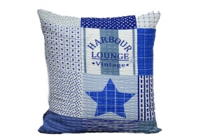 Poszewka z kory 40x40 Niebieskie gwiazdki 1488