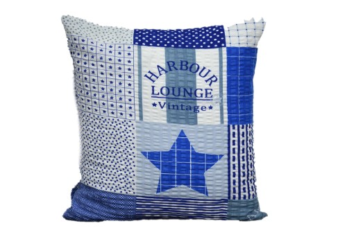 Poszewka z kory 40x40 Niebieskie gwiazdki 1488