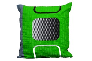 Poszewka z kory 40x40 Telewizory zielone 1799-A