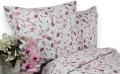 Pościel Bawełniana 140x200 malinowe kwiaty