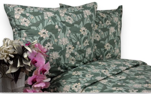 Pościel Bawełniana 140x200 zielony gaj