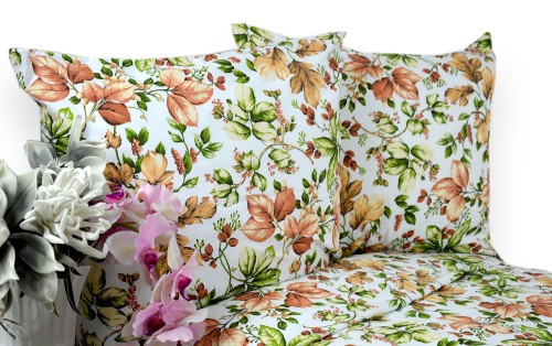 Pościel flanela 160x200 winogrona na białym tle