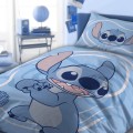 Pościel bawełna 160x200 + 1x70/80 Lilo i Stitch 002 niebieski