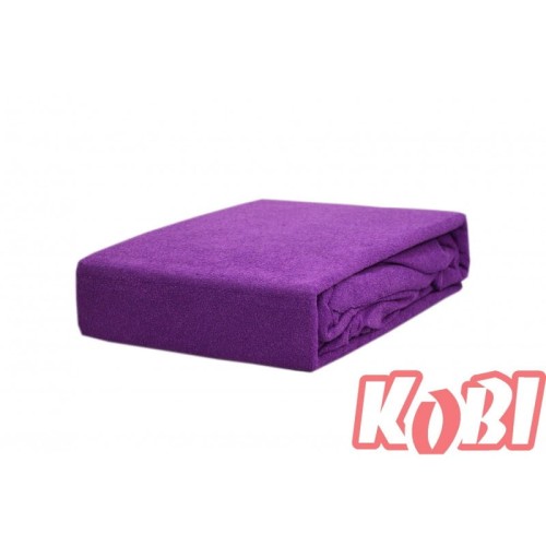 Prześcieradło frotte z gumką 90x200 Fioletowy