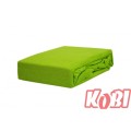 Prześcieradło frotte z gumką 120x200 Limonka