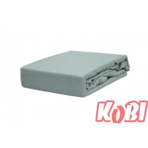 Prześcieradło frotte z gumką 140x200 Popiel 034