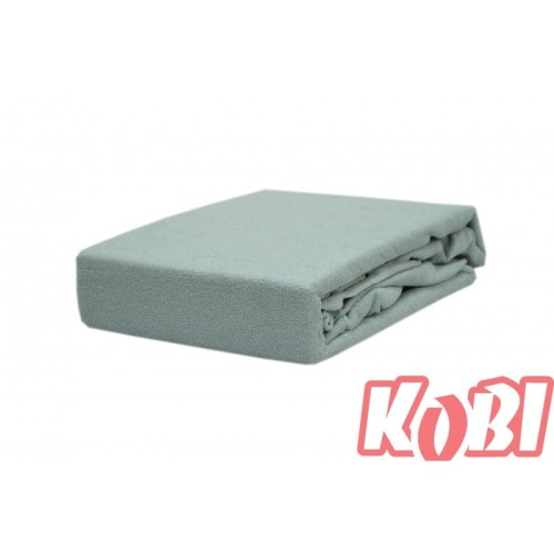Prześcieradło frotte z gumką 140x200 Popiel 034