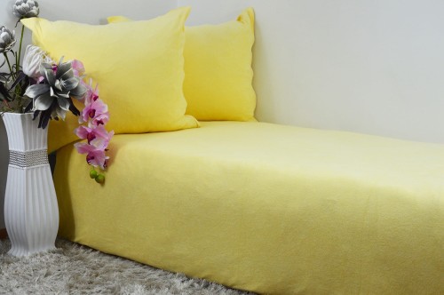 Pościel frotte 200x220 kolor bananowy