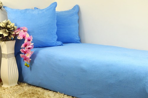 Pościel frotte 200x220 kolor niebieski