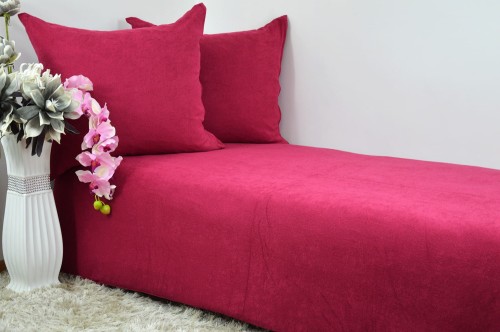 Pościel frotte 200x220 kolor bordo