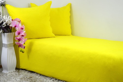 Pościel frotte 200x220 kolor żółty