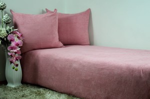 Pościel frotte 200x220 kolor brudny róż