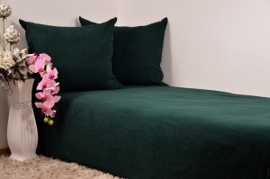 Pościel frotte 200x220 kolor butelkowa zieleń