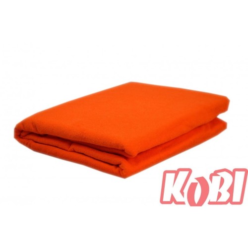 Prześcieradło frotte bez gumki rozmiar 90x200 Pomarańcza