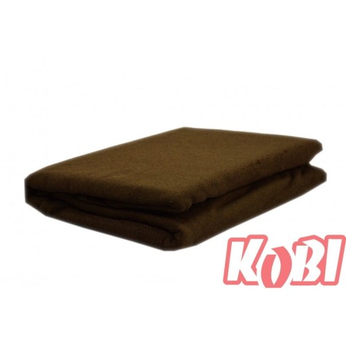 Prześcieradło frotte bez gumki rozmiar 90x200 Czekolada