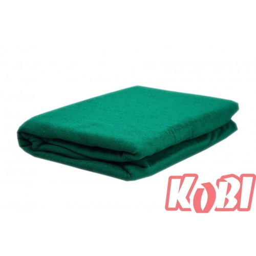 Prześcieradło frotte bez gumki rozmiar 160x200 Zielony