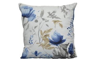 Poszewka bawełniana 40x40 Błękitny kwiat 3503