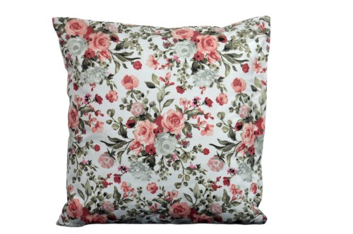 Poszewka bawełniana 40x40 bukiet róż 3541