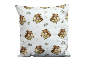 Poszewka bawełniana 40x40 misie tulisie D89