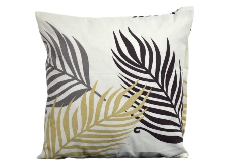 Poszewka bawełniana 40x40 paproć ecru 3545