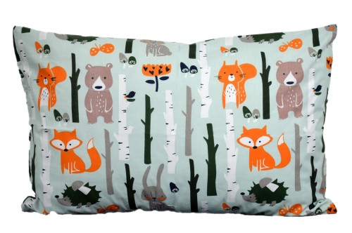 Poszewka bawełniana 40x60 Lisek-las-miś D78