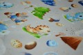 Poszewka bawełniana 40x60 Małe dinozaury tło szare D92