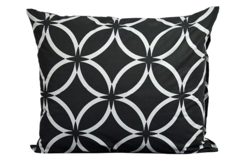 Poszewka bawełniana 50x60 czarny witraż 3542
