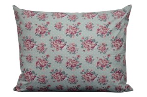 Poszewka bawełniana 50x60 Róże szare tło 3535