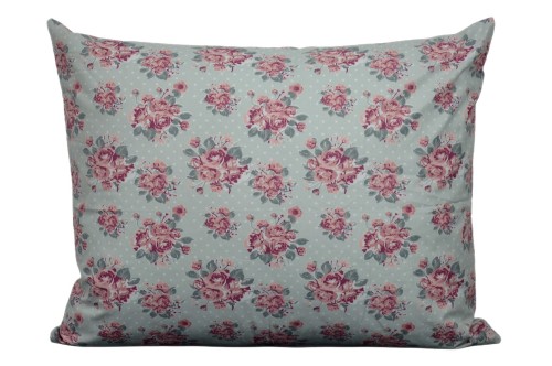 Poszewka bawełniana 50x60 Róże szare tło 3535