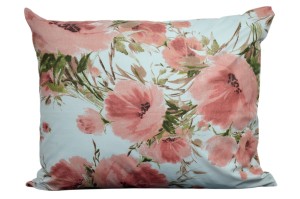 Poszewka bawełniana 50x60 Różowe kwiaty 3518
