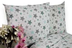 Pościel Bawełniana 160x200 Gwiazdki 3536