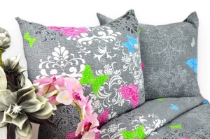 Pościel z kory 160x200 Kwiaty i Motyle