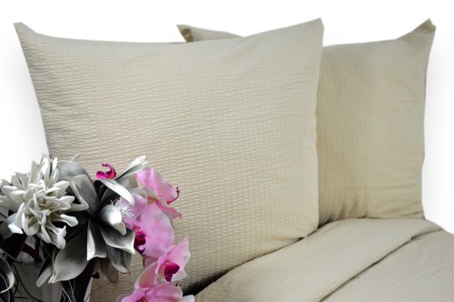 Pościel z kory 160x200 jednobarwna Krem