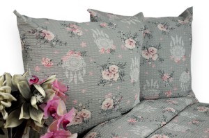 Pościel z kory 160x200 Łapacz snów szare tło 