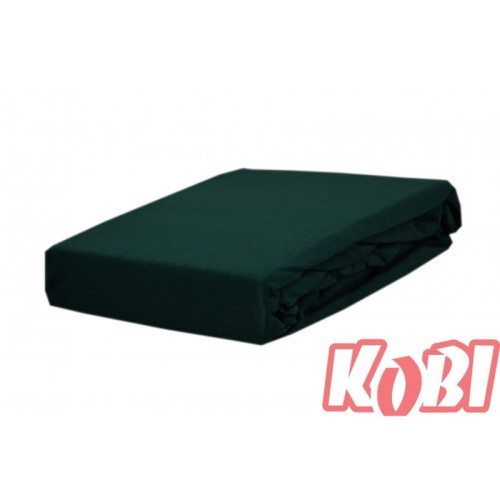 Prześcieradło jersey z gumką 90x200 Butelkowa Zieleń