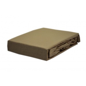 Prześcieradło jersey z gumką 90x200 Beż