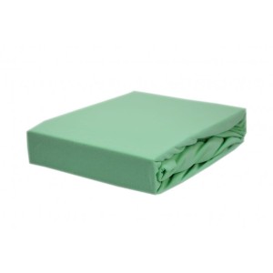 Prześcieradło jersey z gumką 90x200 kolor seledyn