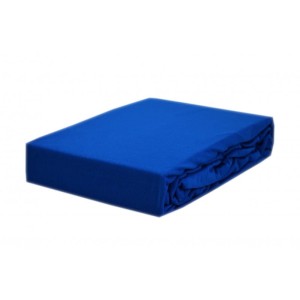 Prześcieradło jersey z gumką 90x200 kolor chaber