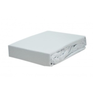 Prześcieradło jersey z gumką 90x200 kolor biały