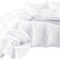 Pościel Satynowa 160x200 Biała