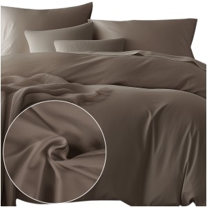 Pościel Satynowa 140x200 Sepia