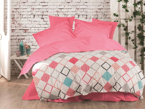 Pościel bawełniana 160x200 CottonLove Exclusive Sion Fuschia