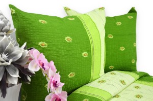 Pościel z kory 140x200 Stokrotka Zielone Tło