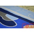 Pościel Bawełniana 140x200 Puzzle Niebieskie