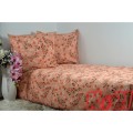 Pościel z kory 160x200 Kwiaty Pomarańczowe