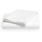 Prześcieradło Hotelowe Bawełniane 220x240 Gładkie Białe