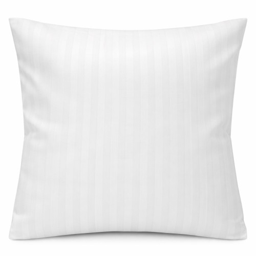 Poszewka hotelowa na poduszkę 40x40 na zakładkę biała w pasy 1 cm