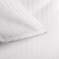 Poszewka hotelowa na poduszkę 70x80 na zakładkę biała w pasy 1 cm