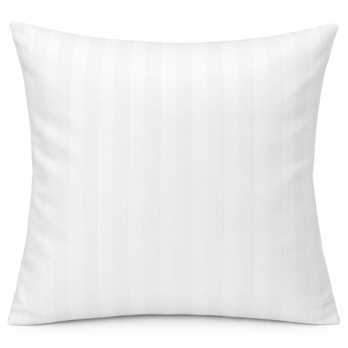 Poszewka hotelowa na poduszkę 40x40 na zakładkę biała w pasy 2 cm